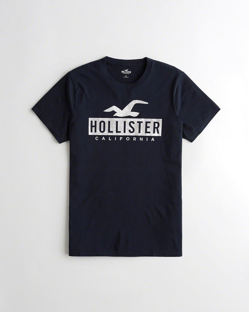 Magliette Hollister Uomo Must-Have Crewneck Blu Marino Italia (412KWAYR)